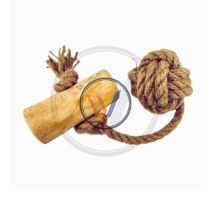 COFFEE WOODEN TOYS WITH ROPE AND BALL