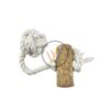 Coffee Wood Dog Toys with Cotton and Ball