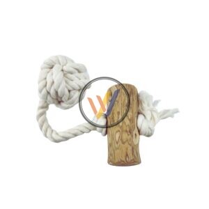 Coffee Wood Dog Toys with Cotton and Ball